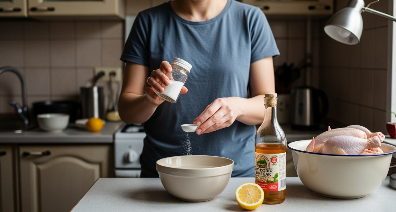 Секретный способ очистить покупную курицу от химикатов и сделать её как из деревни за 5 минут