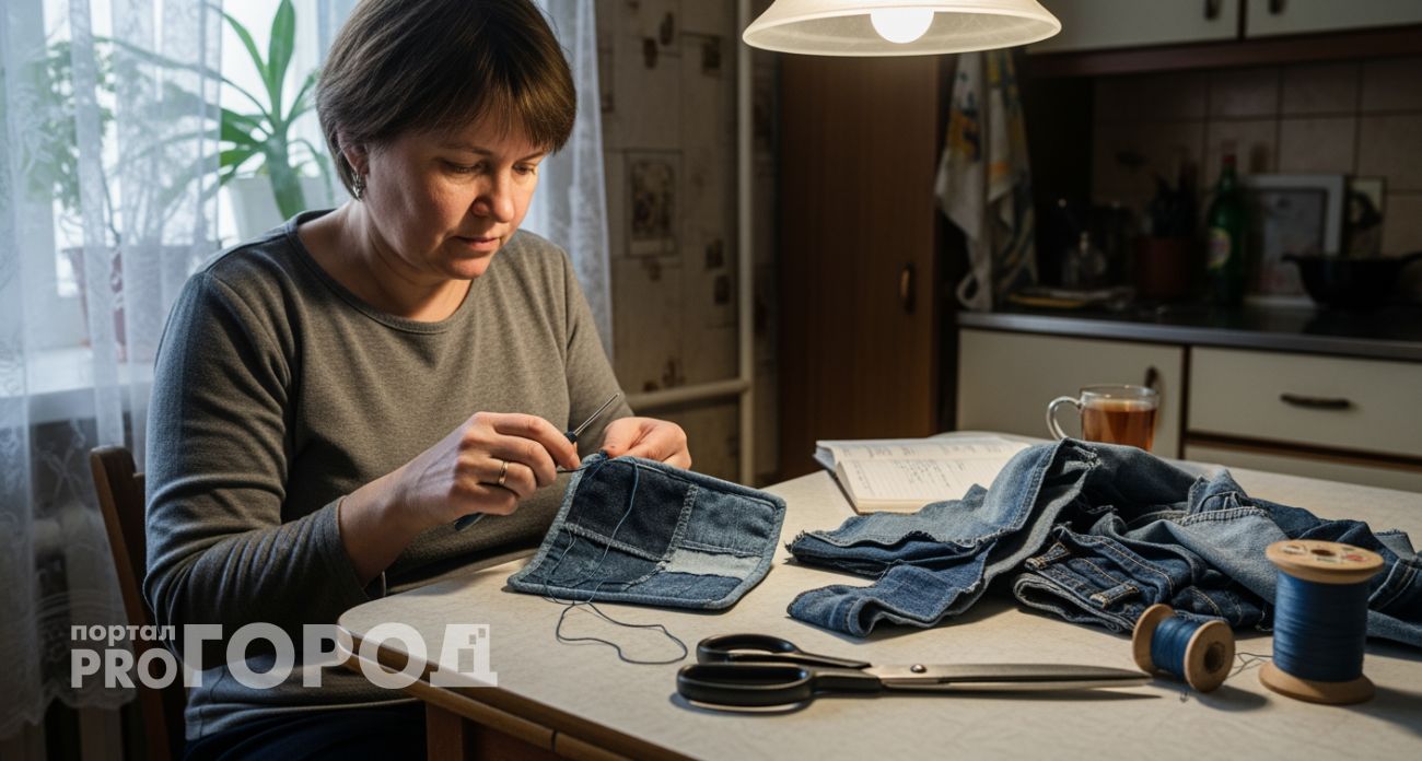 Вместо выбрасывания старых джинсов хозяйки делают из них нужные домашние штуки и экономят деньги