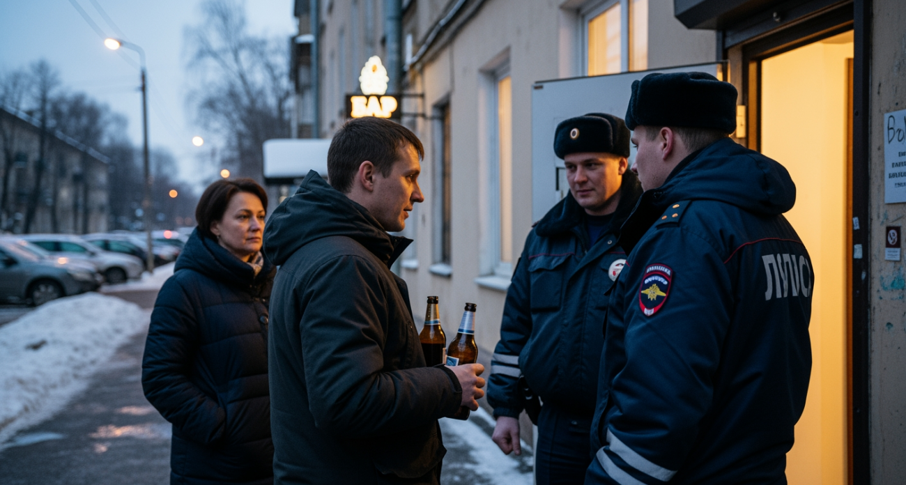 Полиция накрыла «наливайку» с контрольной закупкой после девяти вечера