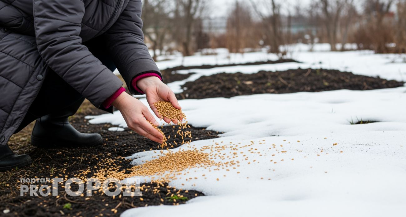Беру дешевую крупу из магазина и разбрасываю по огороду зимой — весной грядки как после навоза