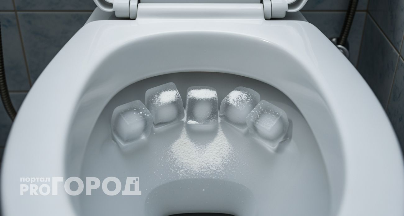 Кидаю кубики льда в унитаз перед сном - наутро сантехника блестит как новая без всякой химии