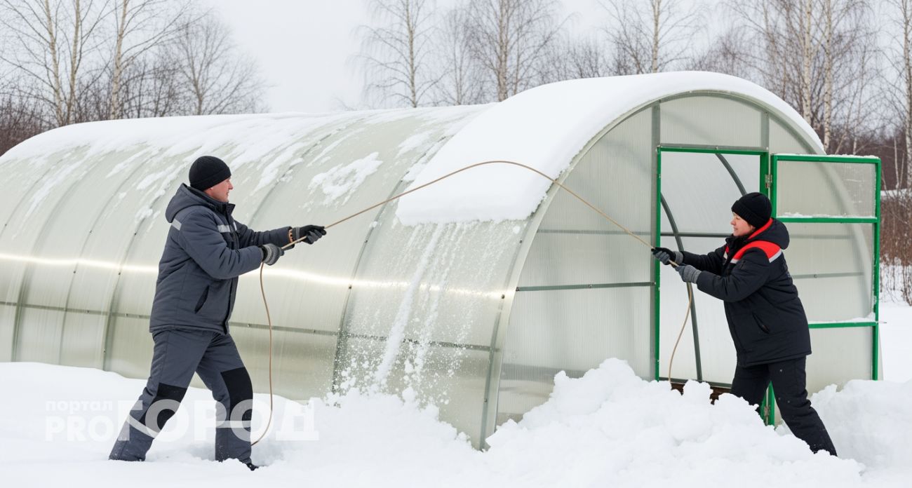 Забытый трюк наших дедов растопит снег в теплице за час без электричества и лопаты