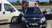 54-летняя пассажирка Škoda госпитализирована после жёсткого столкновения с микроавтобусом на трассе Иваново — Нижний Новгород