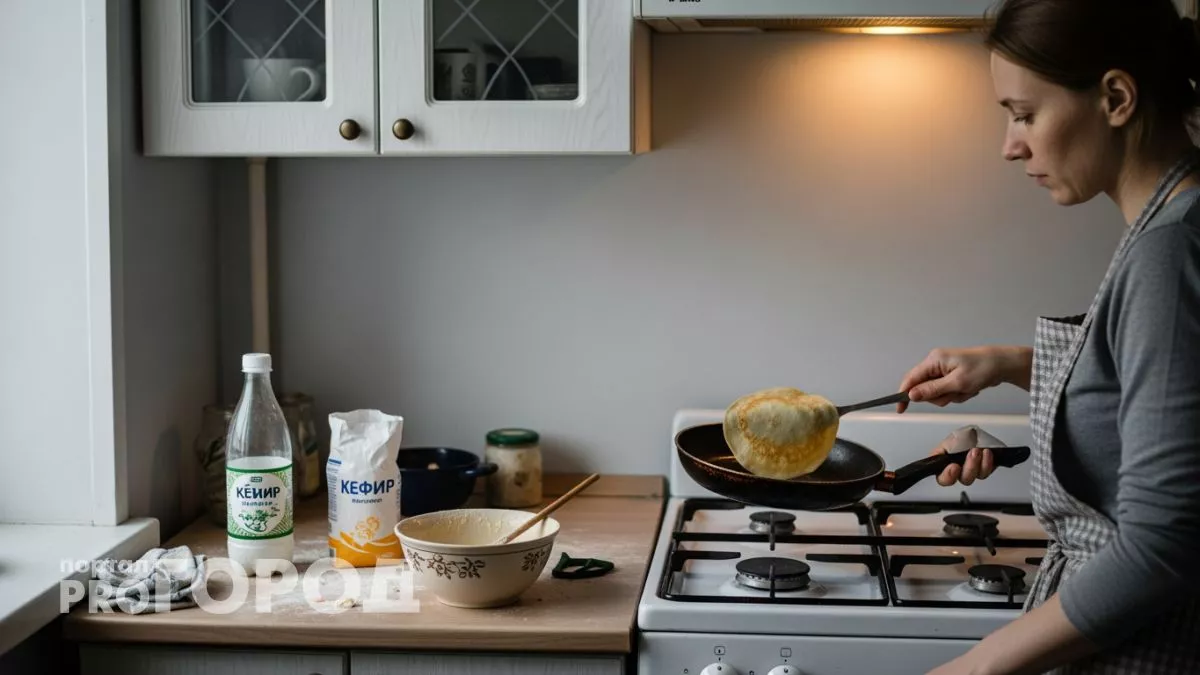 Беру стакан кефира и за 10 минут готовлю лепешки, которые исчезают быстрее, чем я успеваю их жарить