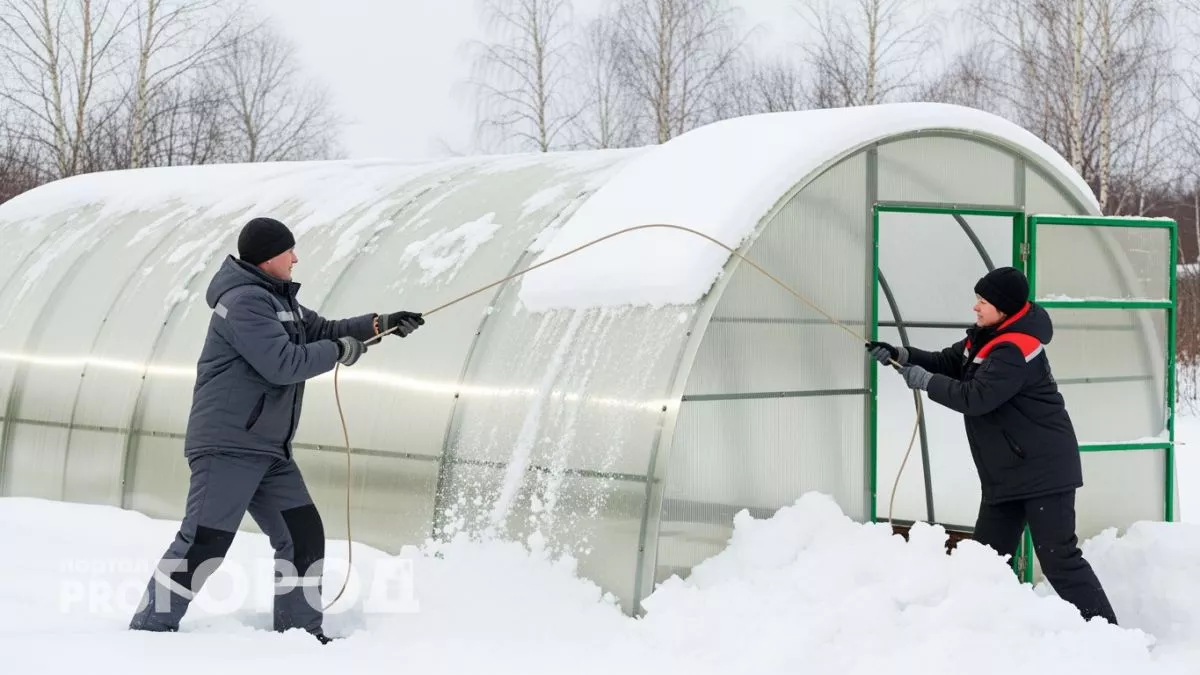 Забытый трюк наших дедов растопит снег в теплице за час без электричества и лопаты