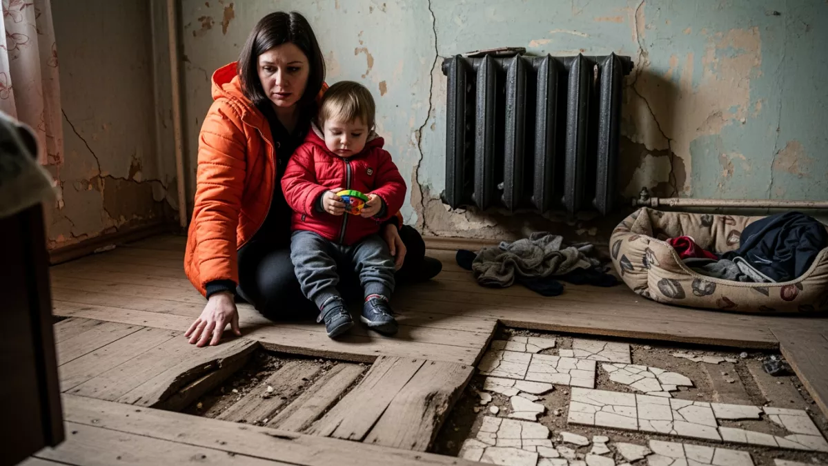 Семьи с грудничками три недели жили над кипящим подвалом