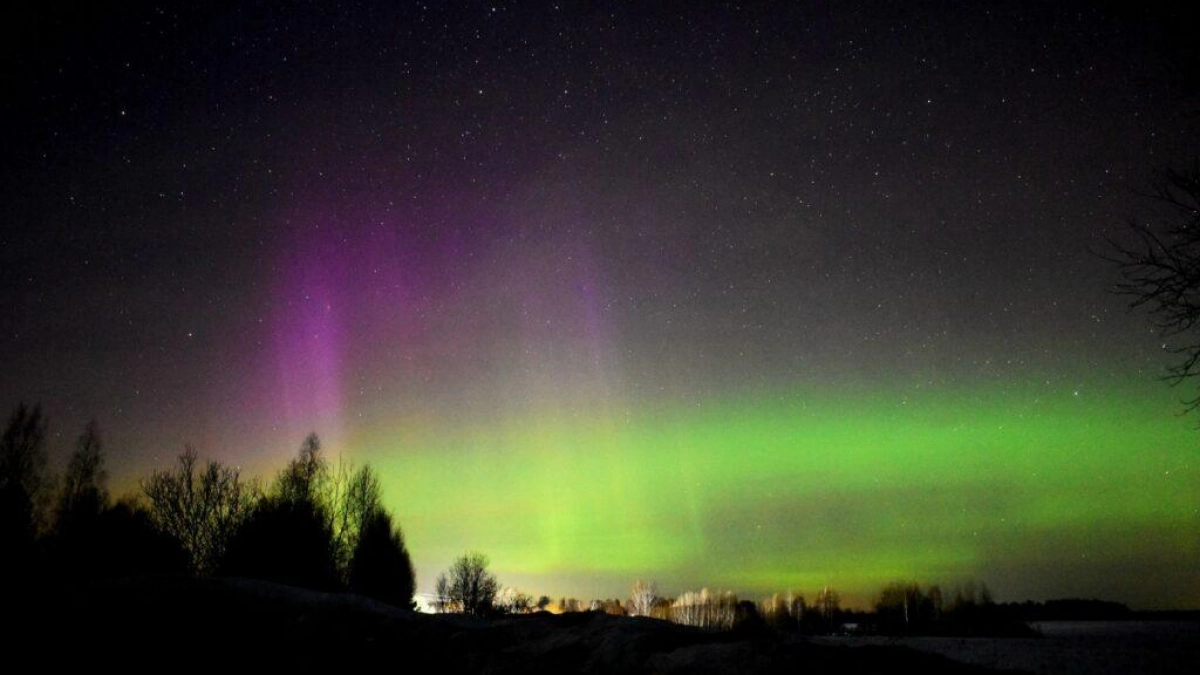 Полярное сияние уровня G3 дважды озарило небо над Ивановской областью