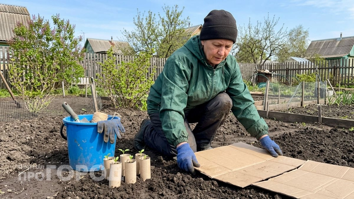 Вместо дорогого навоза устилаю грядки бесплатным картоном и больше не трачу силы на бесконечную прополку