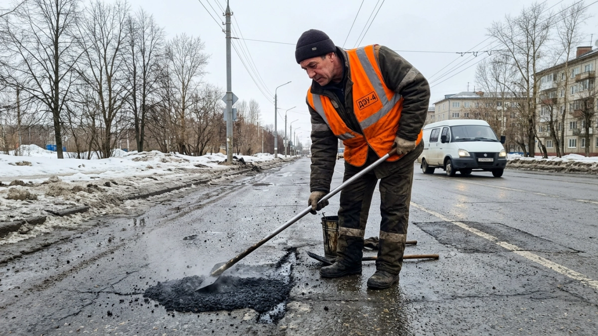 В Ивановской области уложили 300 тонн литого асфальта до начала сезона