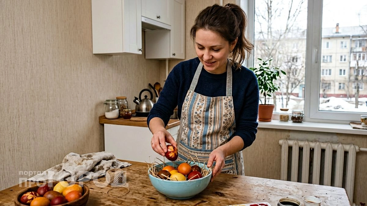 Беру обычную капусту из холодильника и за час получаю яйца с глубоким космическим фиолетом без единого красителя