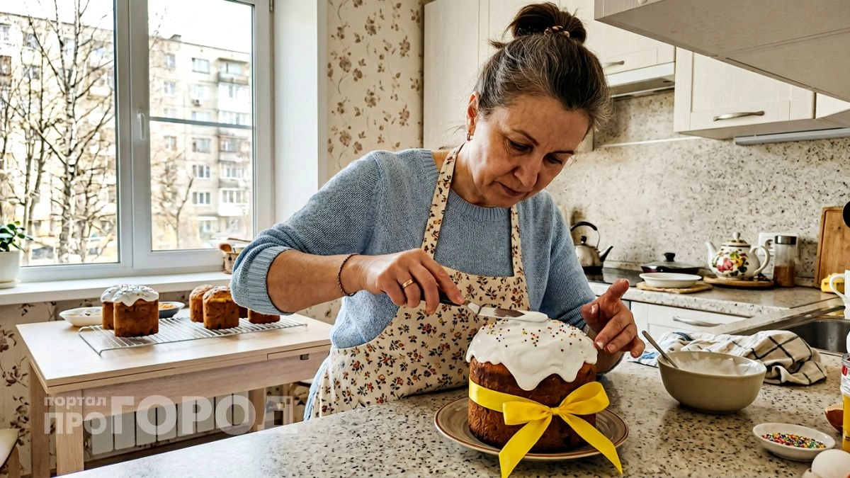 Делаю глазурь для куличей из двух ингредиентов без яиц — сохнет за минуты, не крошится и не трескается