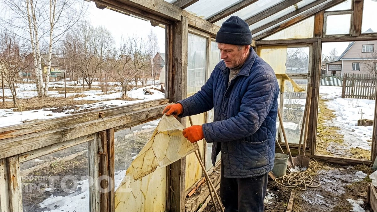 Накрыл теплицу вместо поликарбоната дешёвым материалом — ни трещин, ни грязи, а стоит уже шестой год
