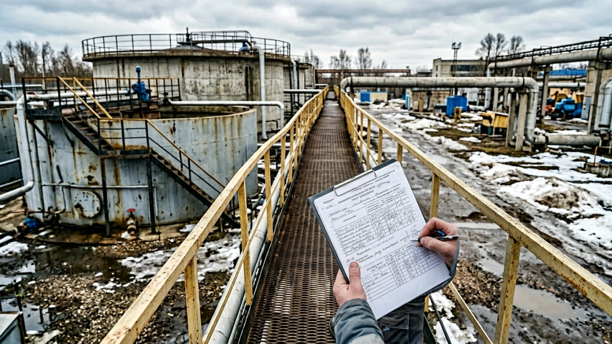 Губернатор нагрянул на очистные в Родниках: вода придёт в норму через две недели