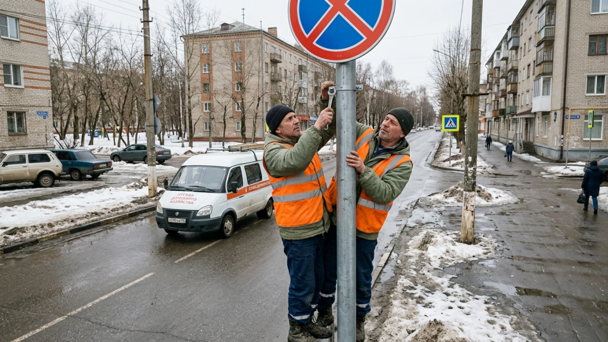 В Иванове за первый квартал установили 67 новых дорожных знаков