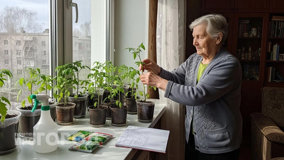 Моя рассада перестала быть хилой и вытянутой: применяю этот метод для мощных стеблей за десять дней