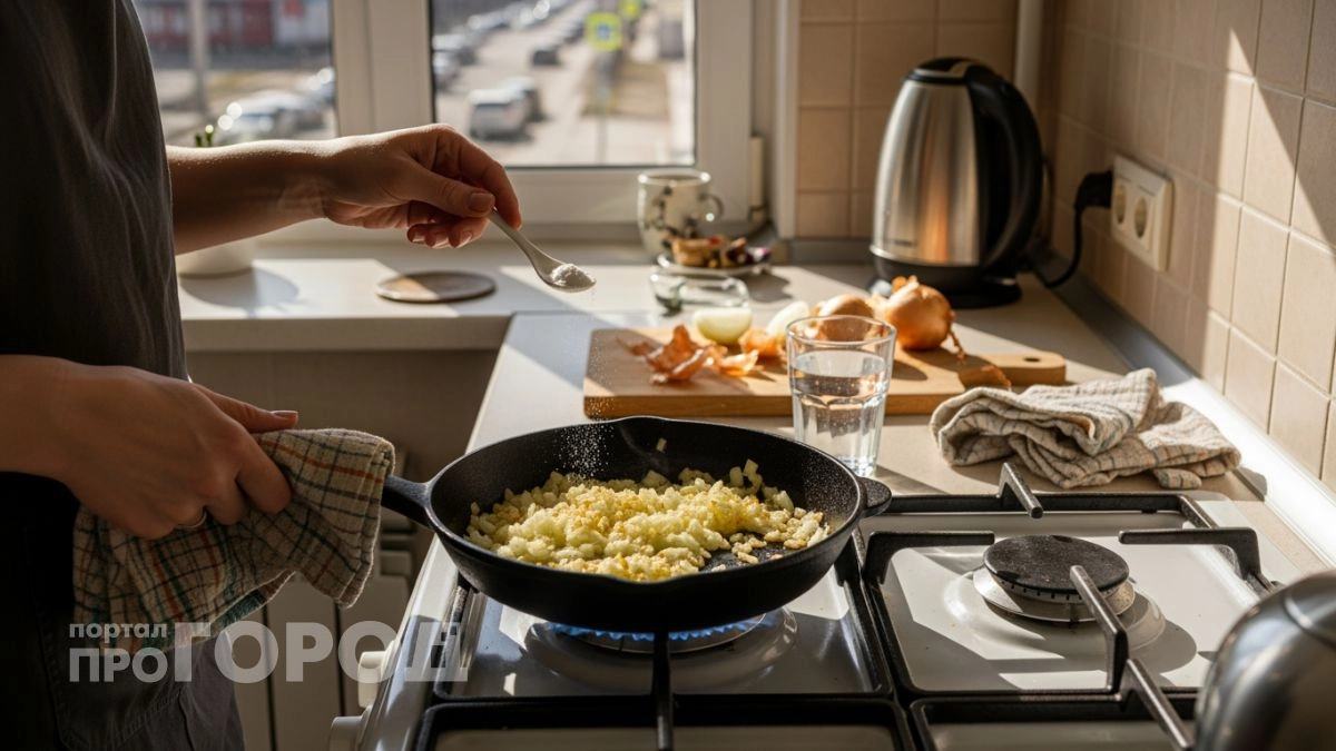 Хватит жарить лук по старинке: добавьте щепотку соды и оцените результат, который изменит все ваши блюда