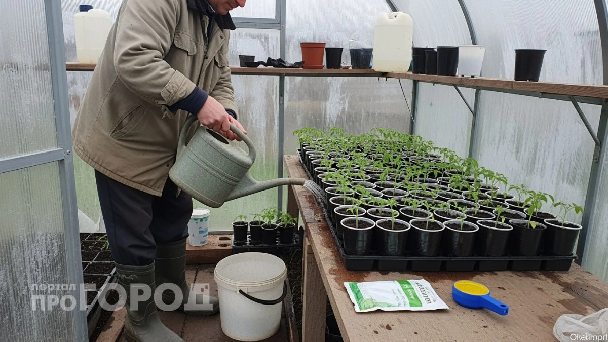 Забудьте про обычный полив: этот простой состав делает рассаду томатов мощной и коренастой за несколько дней