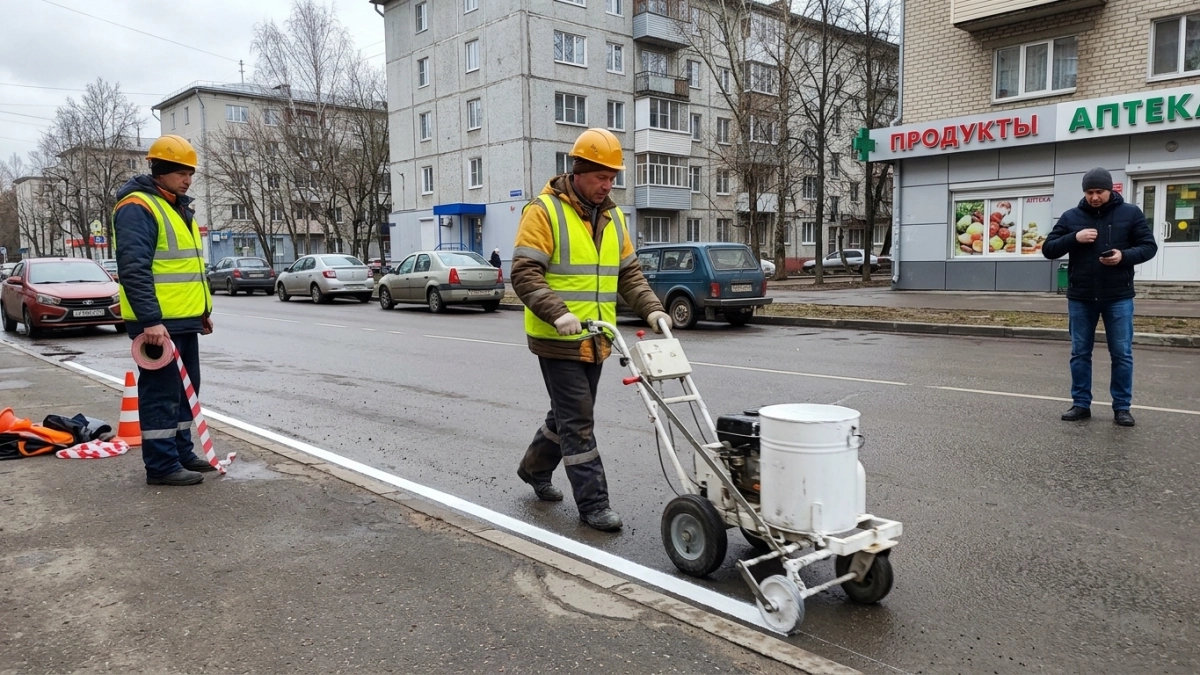 Иваново нашло подрядчика для разметки дорог и «лежачих полицейских» за 9 млн рублей
