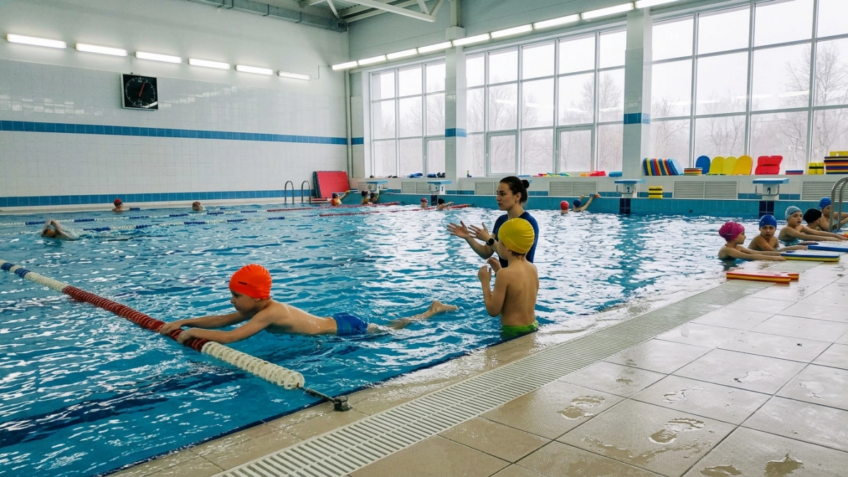 В Тейкове 180 школьников начали бесплатно плавать в новом ФОКе «Волна»