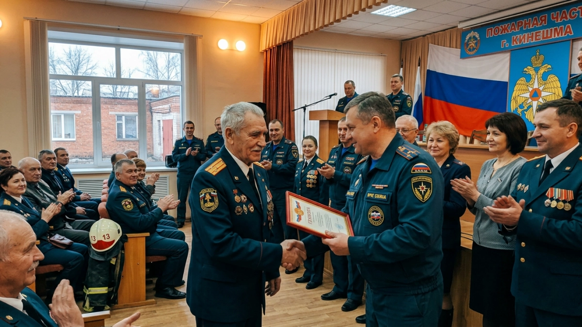 В Кинешме отметили День советской пожарной охраны — праздник ветеранов-огнеборцев