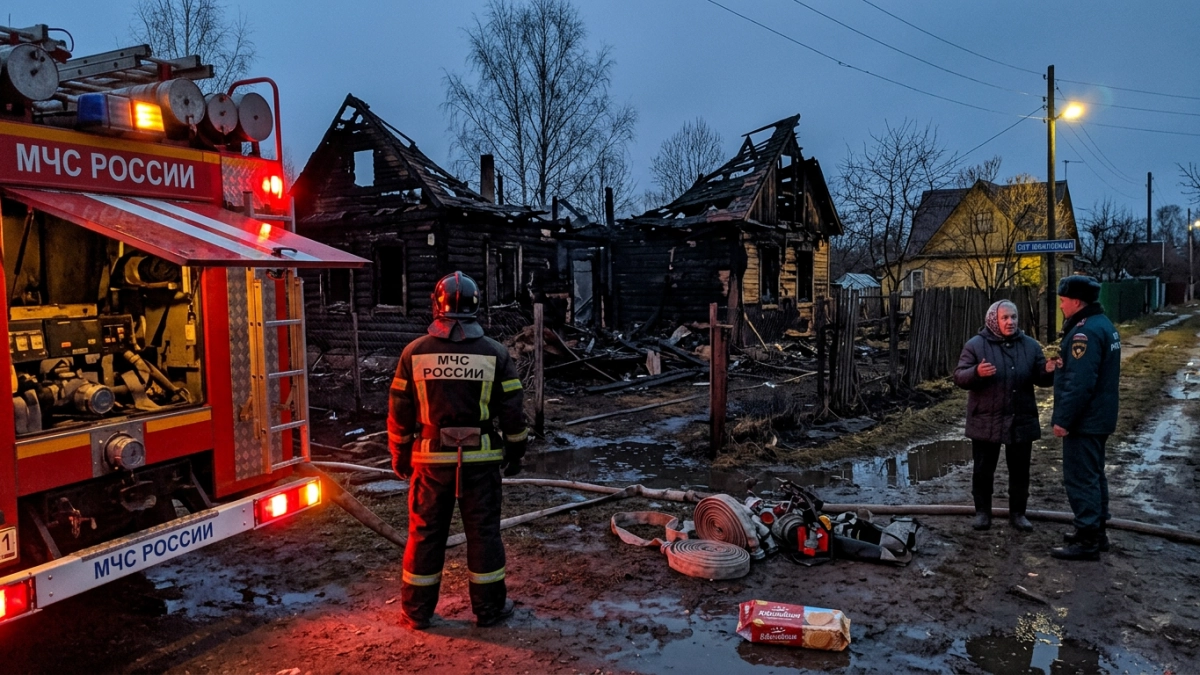 Пожар в садовом товариществе «Юбилейный» уничтожил два домика на 38 кв. м