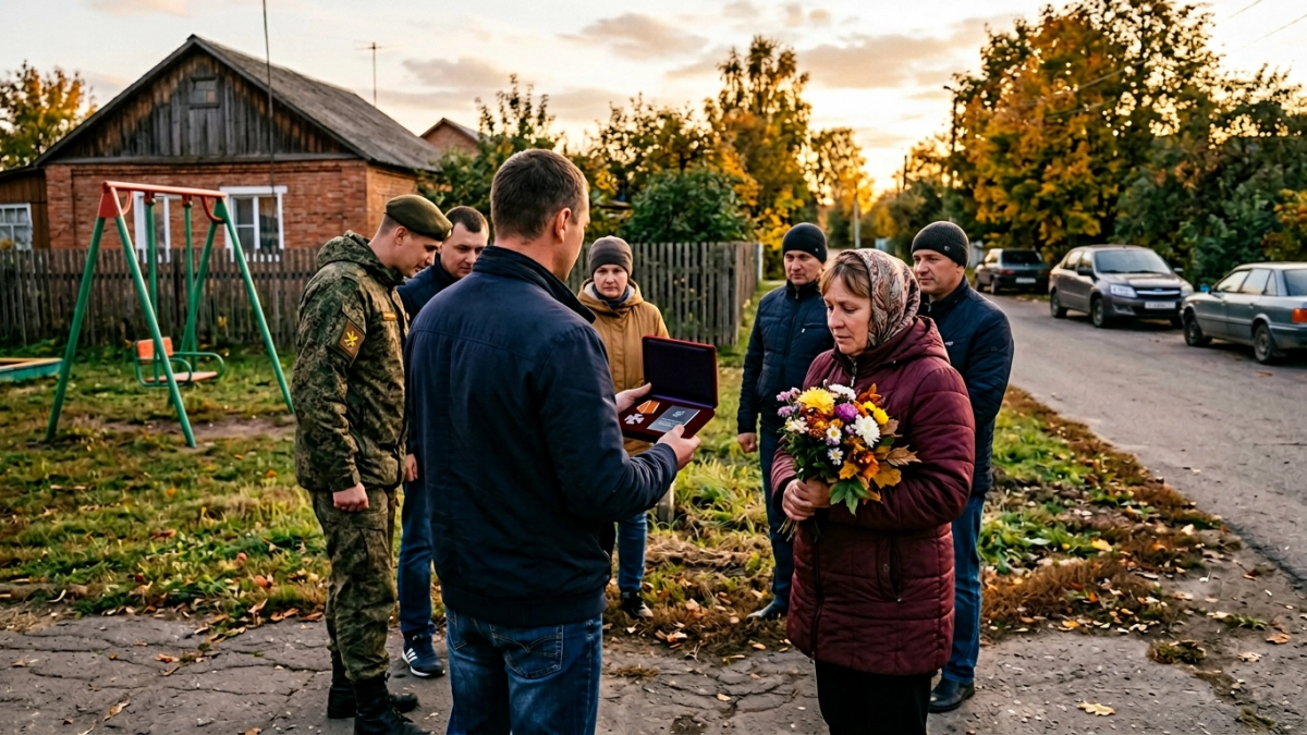 Семье погибшего в СВО ефрейтора Киселева вручили орден Мужества в Тейкове