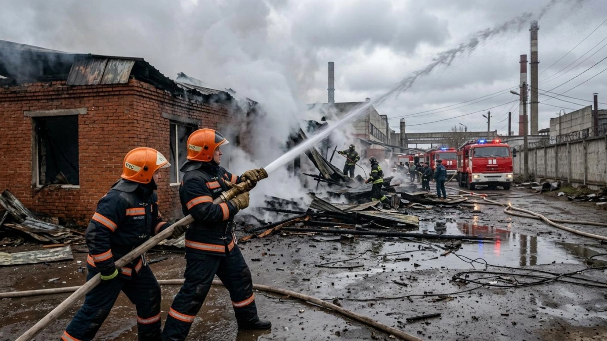 Пожар на тысяче квадратных метров в Иваново локализован: пострадавших нет