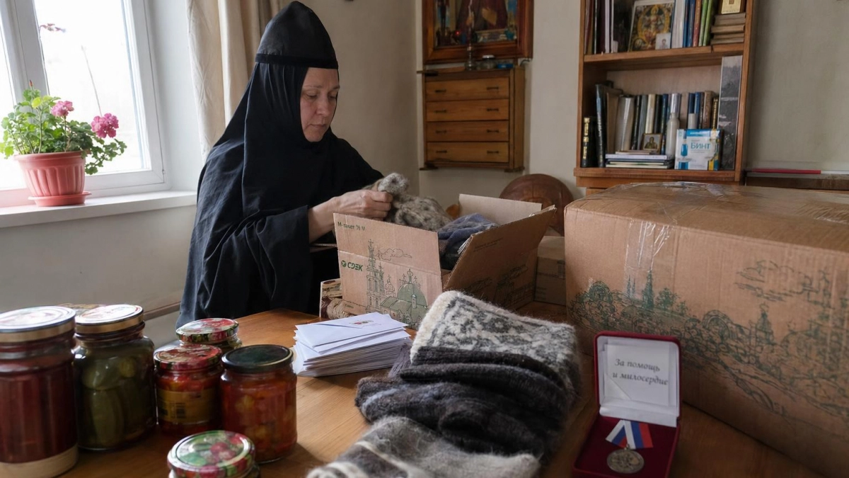 Монахиня из Иванова получила медаль Минобороны «За помощь и милосердие»