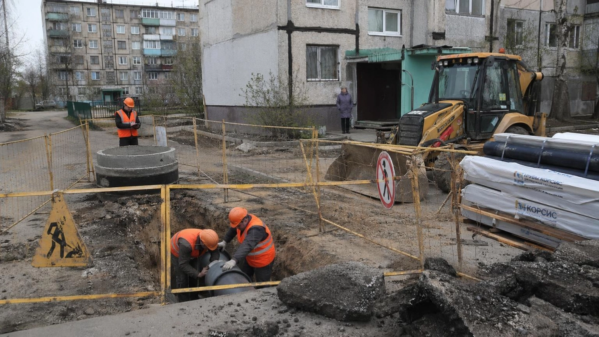 В Кинешме строят новый коллектор длиной 1,3 км для северо-запада города