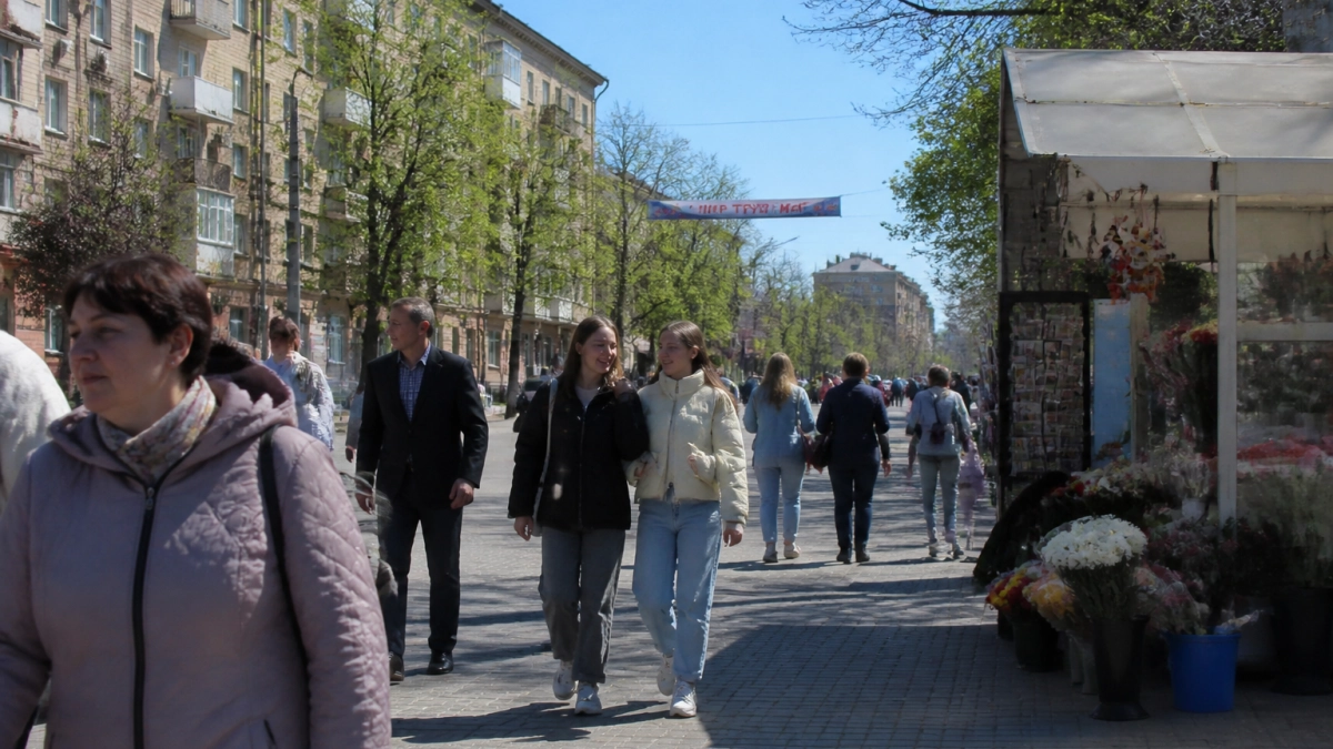 Город трудовой доблести встречает Первомай