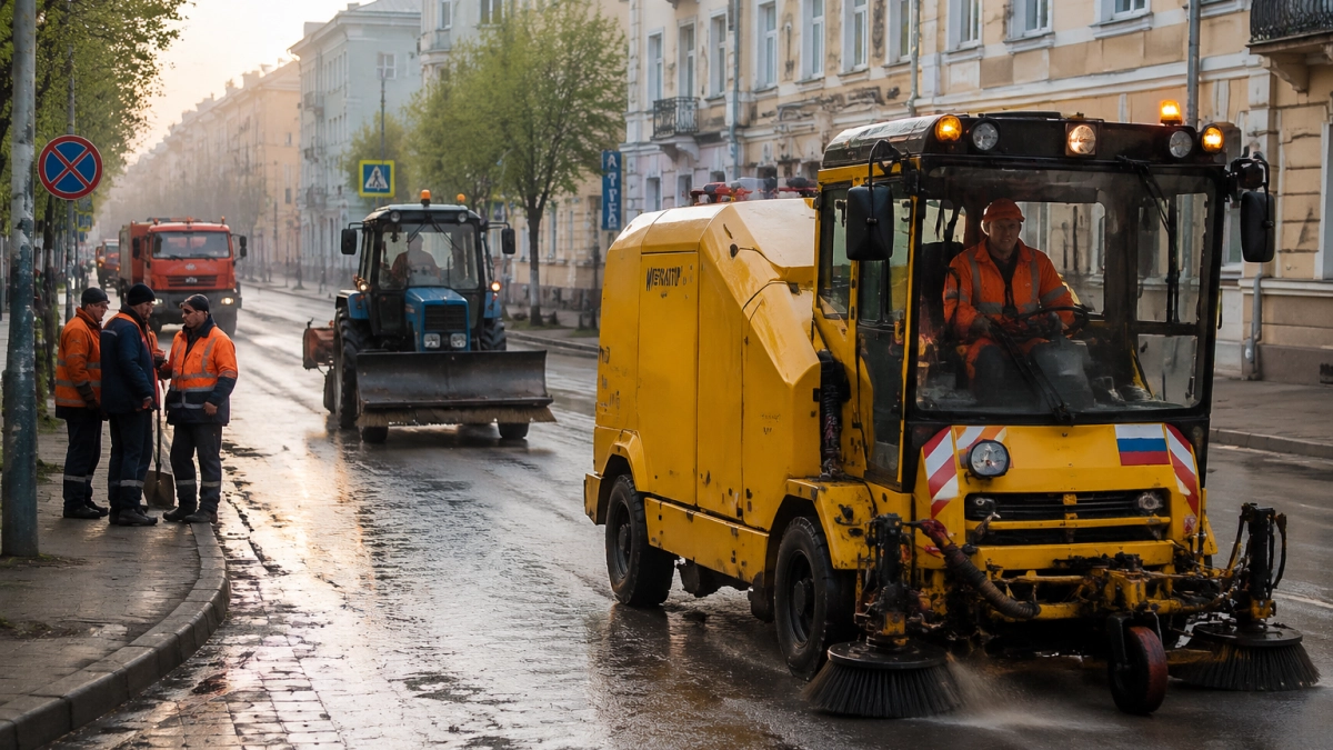 «Чистодор» вышел на улицы Кинешмы: убрано 1200 кубометров смета