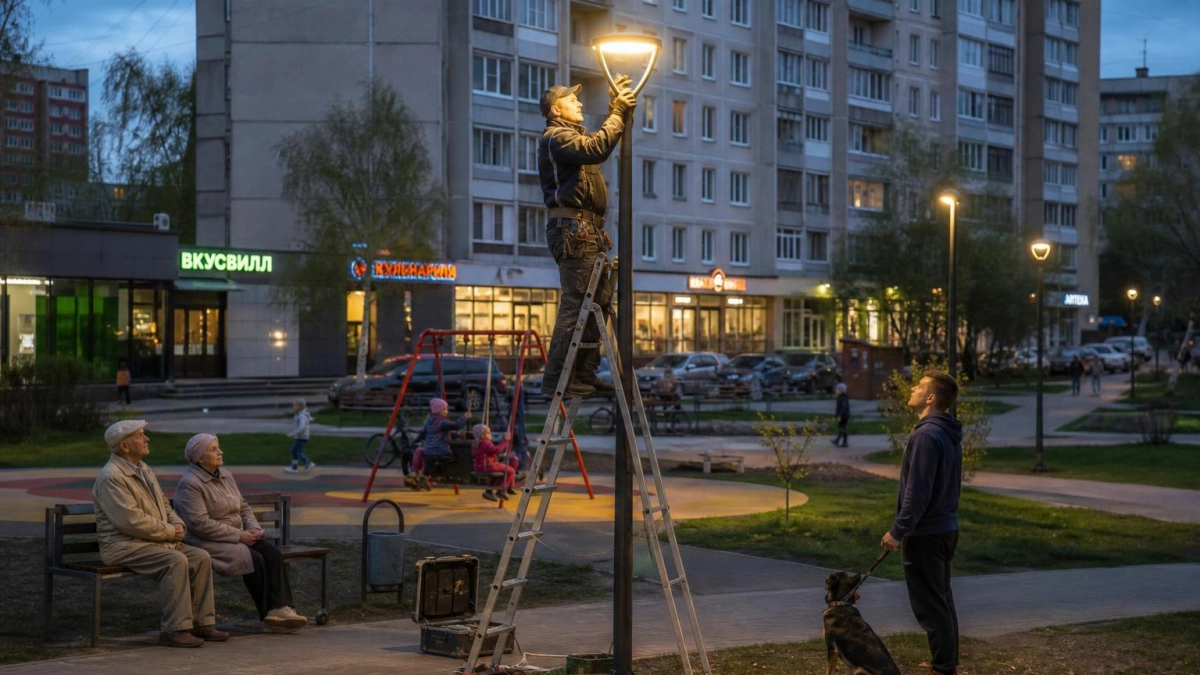 «Россети» выиграли конкурс на модернизацию освещения дворов в Кинешме