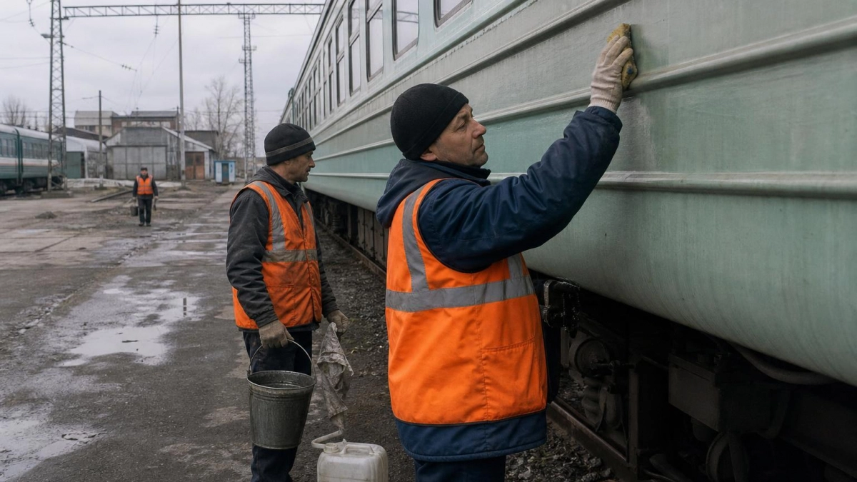 Граффити на двух вагонах: полиция проверяет первый случай вандализма на СЖД в этом году