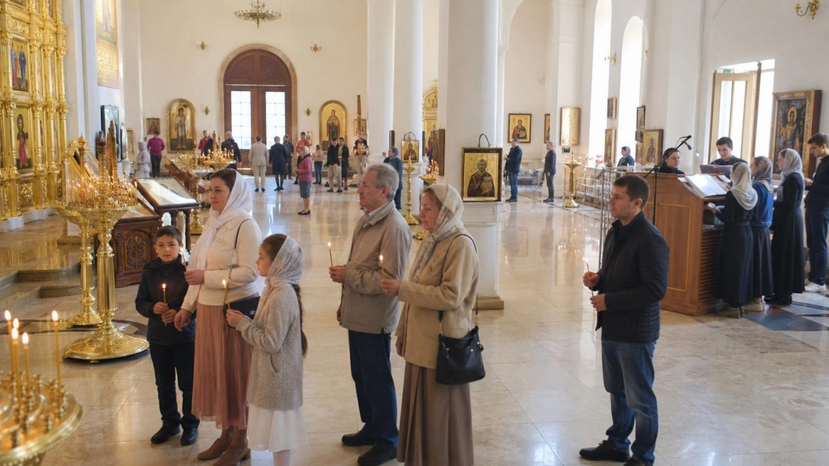 В Иванове впервые отслужили литургию в новом Вознесенском храме на престольный праздник