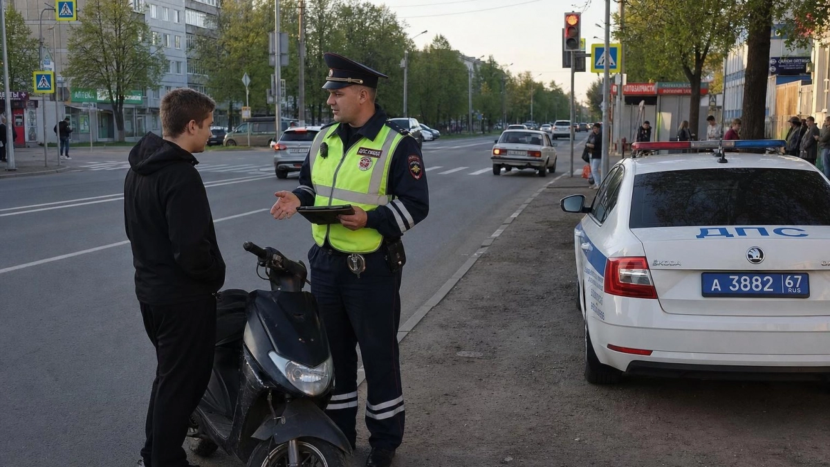 16-летний пьяный мопедист без прав попал в ДТП в Кинешме и оказался в больнице