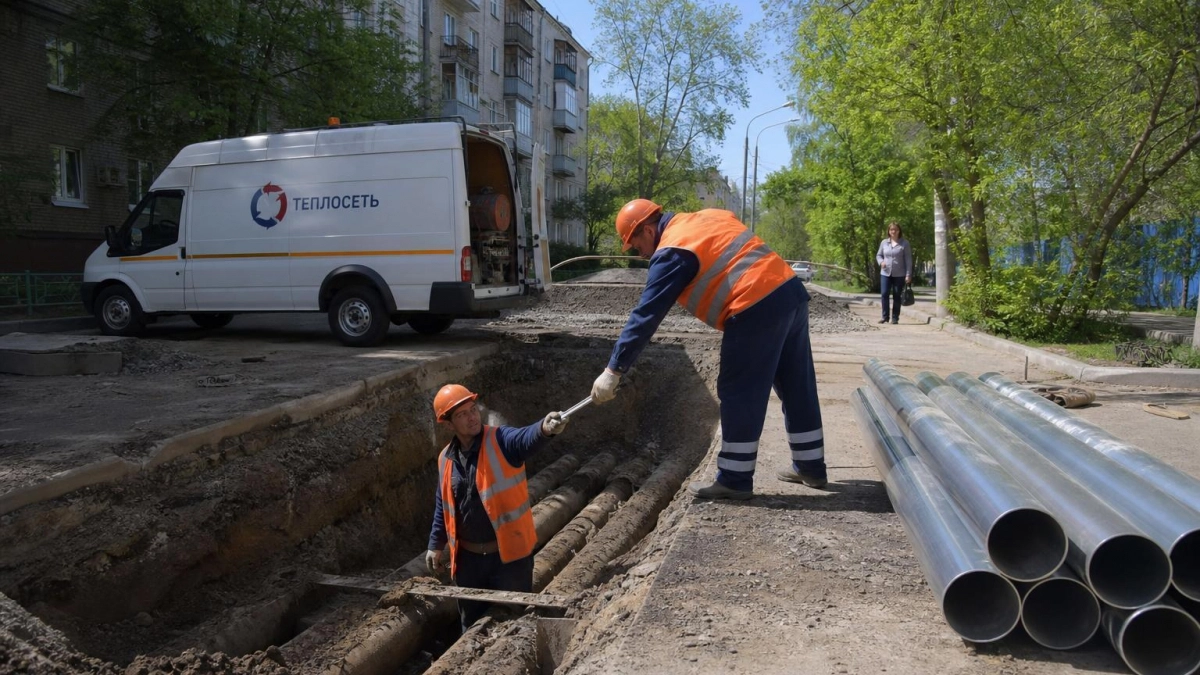 В Иванове начали капремонт теплосетей на 1-й Полевой после зимней аварии