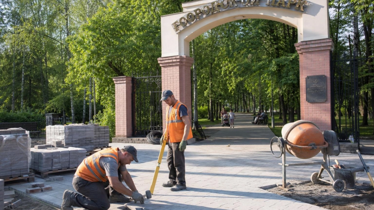В парке Степанова этим летом обновят входную группу и стелу