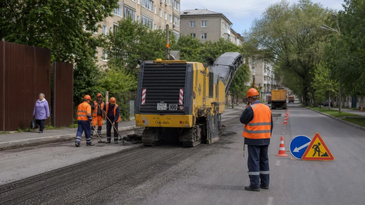 В Кинешме начали фрезеровать улицу Грузинскую: впереди 505 метров ремонта