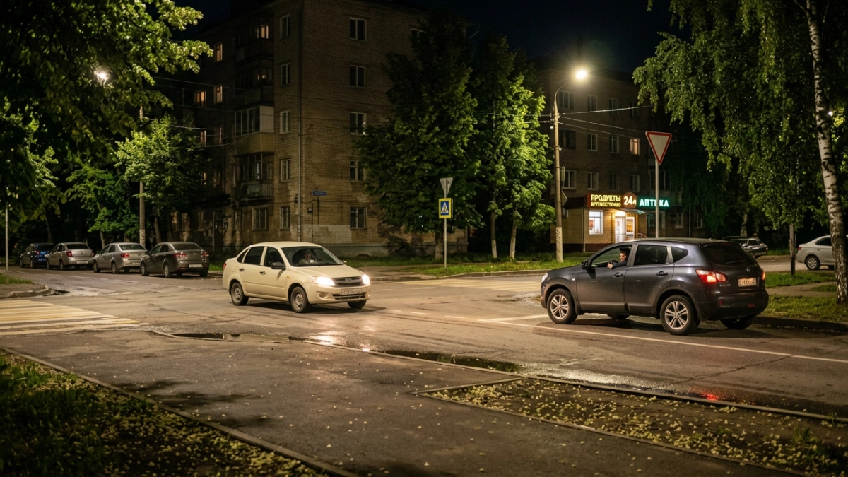 В Иванове ночью столкнулись «Лада Приора» и Renault Duster — пострадала женщина