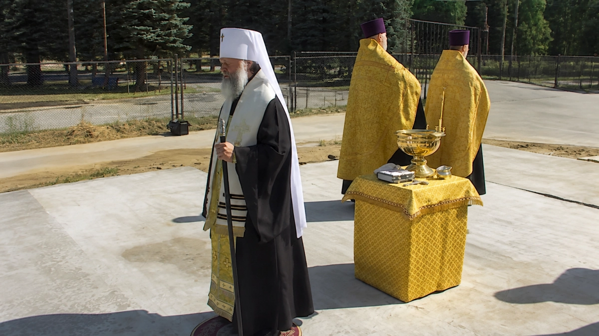 В Ново Талицах заложили храм мемориал в память о погибших бойцах