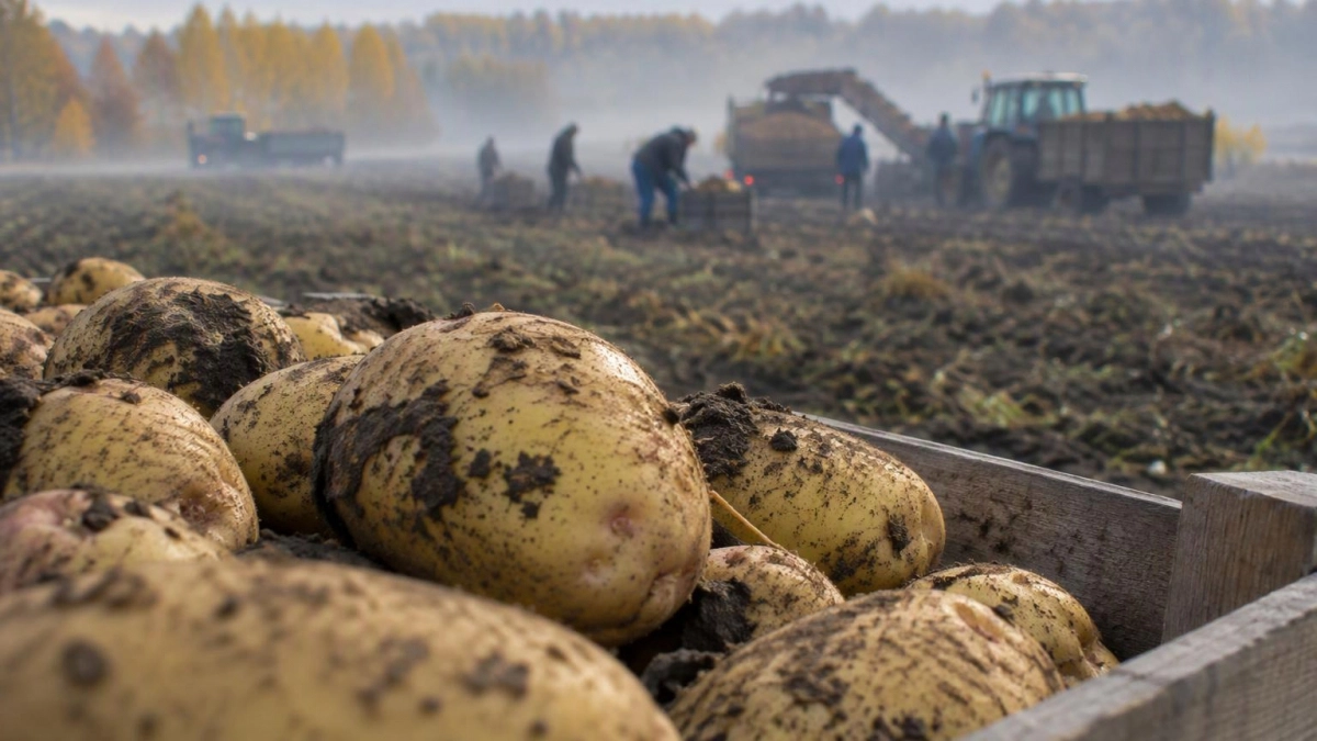 В Ивановской области продолжают уборку картофеля и овощей с крупным урожаем