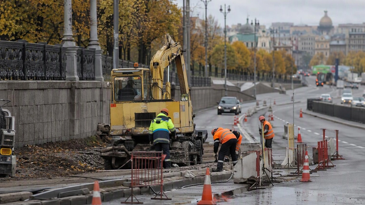 Проспект Ленина в Иванове частично перекрыли до конца ноября из-за ремонта стенки