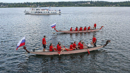 В День города в Кинешме по Волге прошёл парад более 90 судов